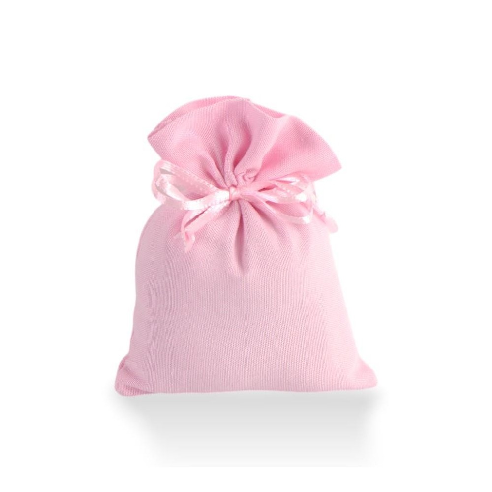 SACCHETTO COTONE 10X13CM ROSA GR